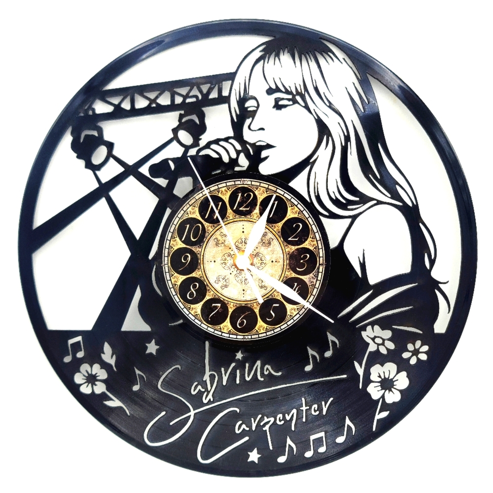 SABRINA CAPENTER vinyl record clock